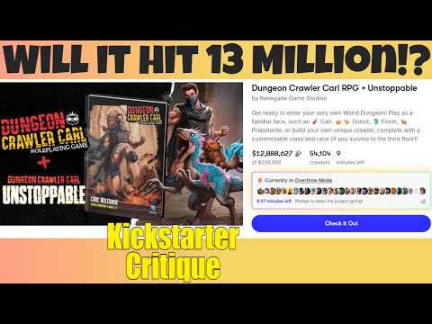 Dungeon Crawler Carl RPG + Unstoppable (A+)  Kickstarter Critique Review