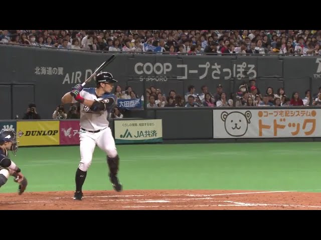 【4回裏】ファイターズ・大田が張り詰める投手戦から均衡を破る走者一掃の先制タイムリー!! 2017/10/4 F-Bs