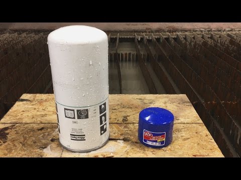 $3 Oil Filter vs $663 Monster Oil Filter vs 60,000 PSI Waterjet Video