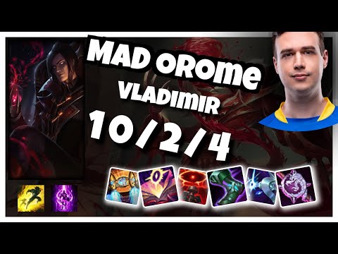 Orome Vladimir vs Gragas 11.3 Top Lane S11 Challenger Gameplay (10/2/4) - EU