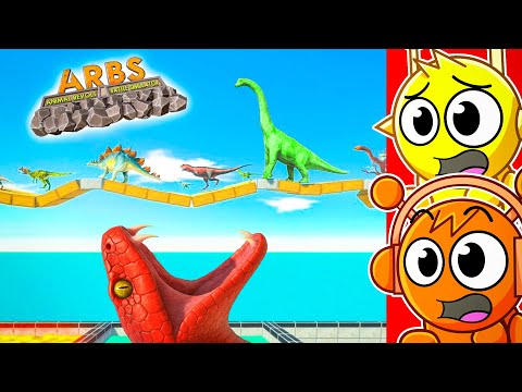 Reacting to EPIC DINOSAUR RACE! (Animal Revolt Battle Simulator)