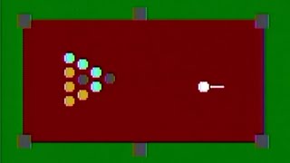 Pocket Billiards Magnavox Odyssey 2 Gameplay 8 Ball & Rotation