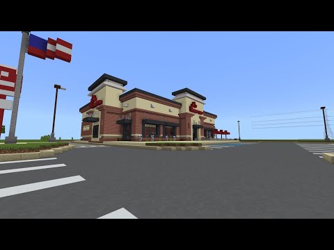 Minecraft: City Of Evansburg - Episode 19 - Chick - Fil - A! (Speed Build)