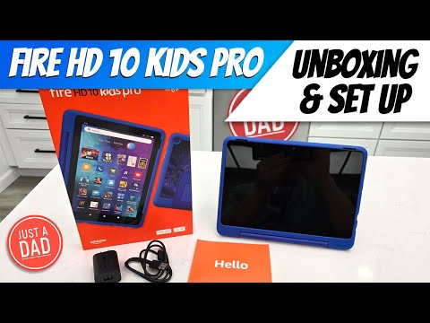 Amazon Fire HD10 Kids Pro Tablet UNBOXING & SET UP