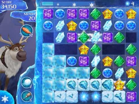 Frozen Free Fall Level 183 Live Action Play Walkthrough