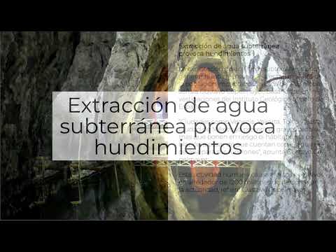 Extracción de agua subterránea provoca hundimientos