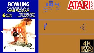Bowling Atari 2600 4k Gameplay