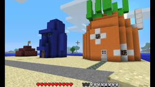 preview picture of video 'SPONGEBOB's HOUSE AND SPONGEBOB IN MINECRAFT'