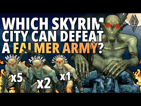 Which Skyrim City is Strong Enough to Defeat a Falmer Army?