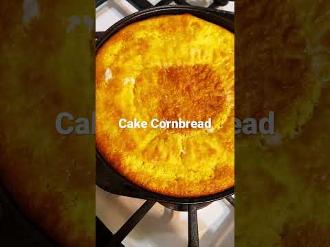 Cake Cornbread #cornbreadrecipe #cornbread #southernsoul #blackfoodies #foodie #icancookchallenge