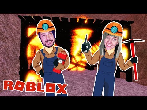 Roblox: AUS MINE ENTKOMMEN - Nina & Kaan stecken in BRENNENDER HÖHLE fest | Escape Mineshaft Obby