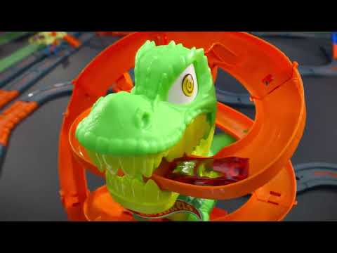 Mattel HOT WHEELS CITY rinkinys – Dinozauras gaisrinėje (JBM73)