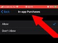How to Enable in App Purchases on iPhone or iPad