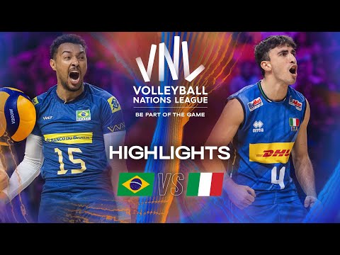 Brazil 🇧🇷 vs. Italy 🇮🇹 - Highlights | Week 2 | Men's VNL 2025