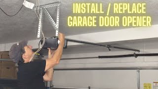 Replacing / Installing Genie Garage Door Opener. EASY DIY, One Man Install