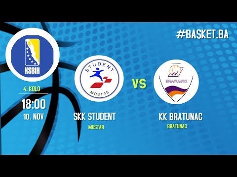 LIVE ◘ SKK Student vs KK Bratunac ◘ 2018/2019 ◘ 4 kolo