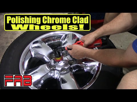 Polishing Chrome Clad Wheels! The Ram's Wheels Finally Get Some Attention!