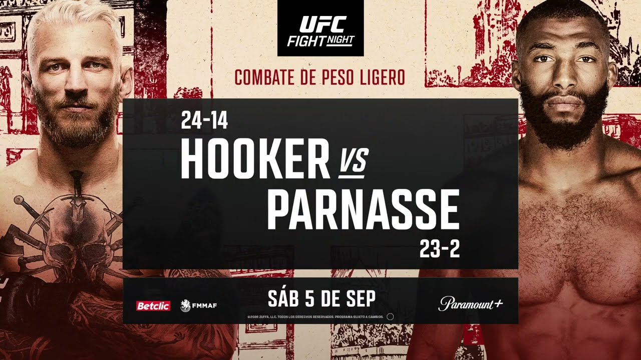 #UFCParis Hooker vs. Parnasse - Sáb. 5 de Sep.
