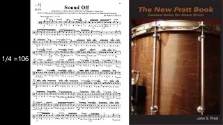 Sound Off by John Pratt -Rudimental Play Along with Rick Series