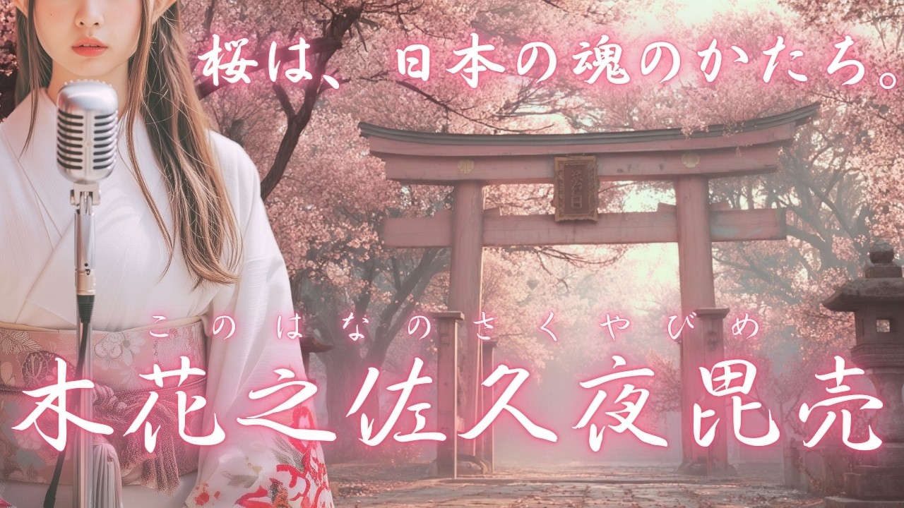 【日本の祈り歌】『木花之佐久夜毘売（このはなのさくやびめ）』– 桜は、日本の魂のかたち｜古風｜和風｜祈り｜神話｜