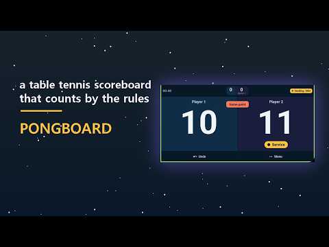 Pongboard: Ping Pong Score video thumbnail