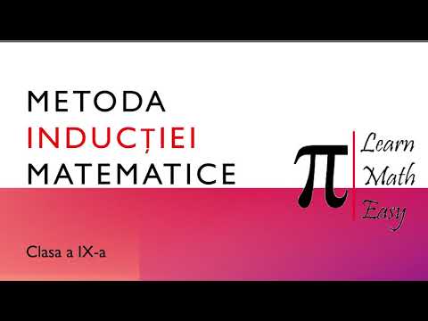 Metoda inductiei matematice Clasa a IX a
