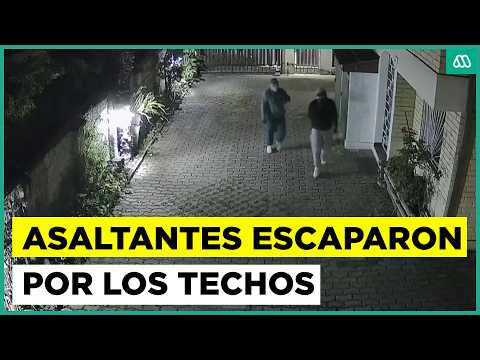 Asaltantes escaparon por los techos de las casas tras robo