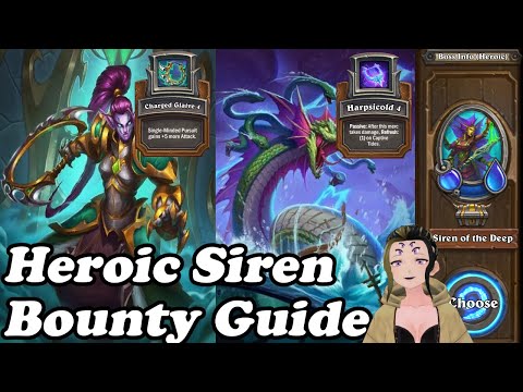 Heroic Siren of the Deep Bounty Guide For Athissa & Maiev Equipment Unlocks! Hearthstone Mercenaries