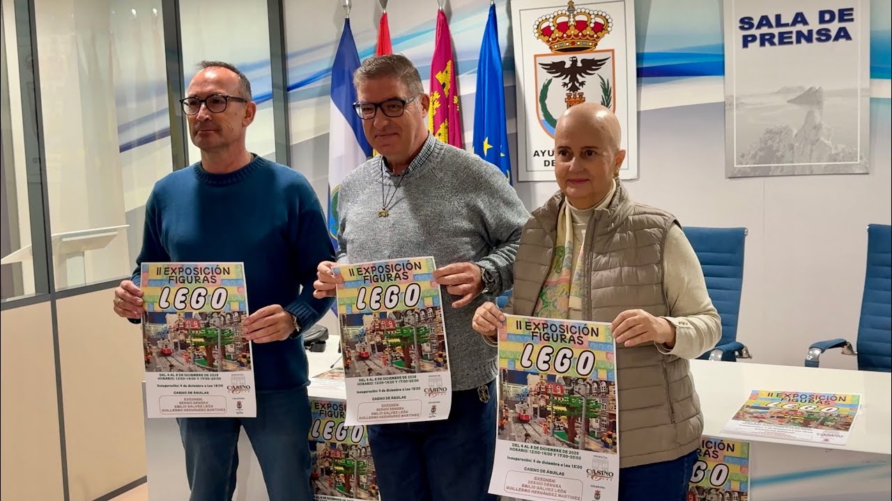 El Casino de Águilas invita a participar en la  segunda edición de la exposición de Lego que se llevará a cabo del 4 al 8 de diciembre