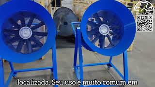 Ventilador Industrial Transportável com Rodinhas
