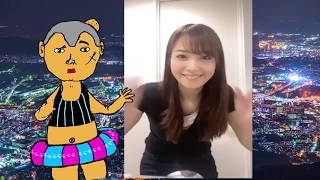 動画付　アナウンサー『鷲見玲奈』おっ●いで日本男狩り奮闘。vs田中みなみ