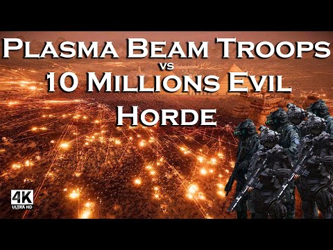 10 MILLIONS EVIL HORDE SWARMING 1000 Plasma Beam Troops! UEBS2 Ultimate Epic Battle Simulator 2 | 4K