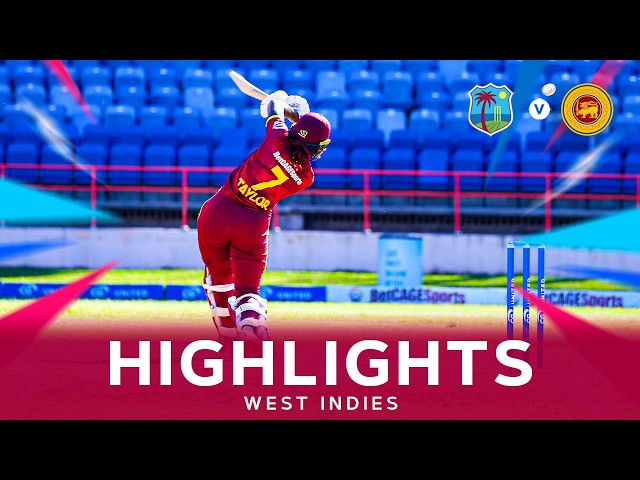 Taylor & Glasgow Fightback! Highlights | West Indies Women v Sri Lanka | 1st CG United ODI Taylor & Glasgow Fightback! Highlights | West Indies Women v Sri Lanka | 1st CG United ODI