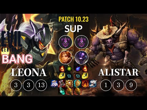 EG Bang Leona vs Alistar Sup - KR Patch 10.23