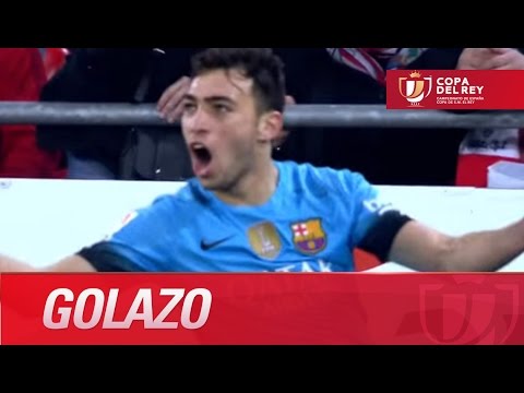Golazo de Munir tras una gran asistencia de Rakitic (0-1) en el Athletic Club - FC Barcelona