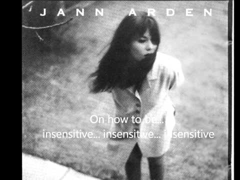 Jann Arden - Insensitive - Lyrics