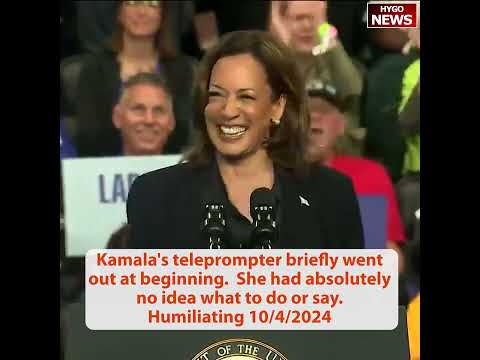 Kamala's teleprompter went out Humiliating; firefighters not endorse her; steals another policy