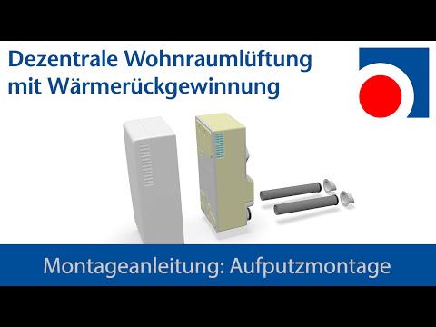 Montageanleitung für Dezentrale Wohnraumlüftung WRL-K 75 von Halmburger - Aufputzversion