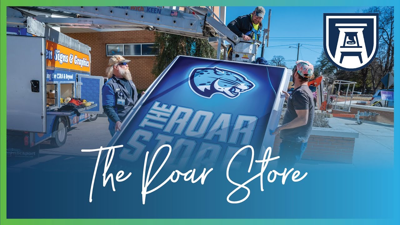 Students fill the newly updated Roar Store filled with branded gear for the new year.