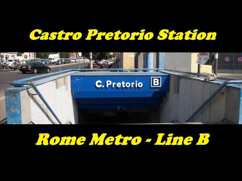 Rome Metro: Arriving at Castro Pretorio station – Line B