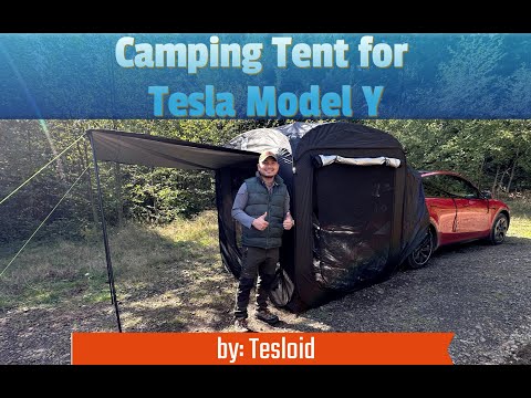 Tesla Model Y Camping Tent by #Tesloid. Full Review and Setup