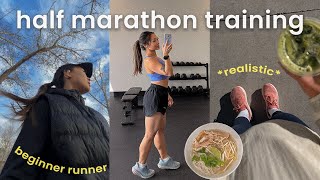 realistic week of half marathon training as a beginner runner & how I stay motivated