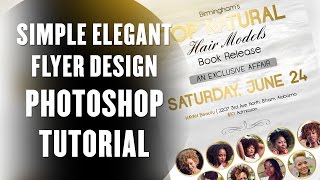 Design a simple elegant flyer with Photoshop Tutorial pt1