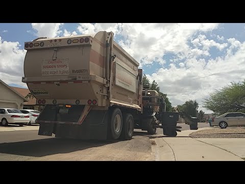 City of Phoenix - Violent Peterbilt Curbtender 130203
