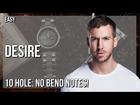How to play Desire by Calvin Harris and Sam Smith on Diatonic Harmonica 10 Holes (Tutorial)