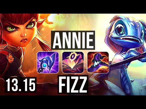 ANNIE vs FIZZ (MID) | 12/0/10, 1.8M mastery, Legendary | EUW Diamond | 13.15