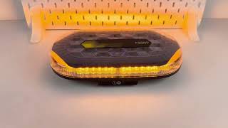 AKU LED rampa oranžová, 48xLED, magnet, 328mm, ECE R65 R10