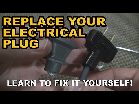 How to replace or repair an electrical plug end