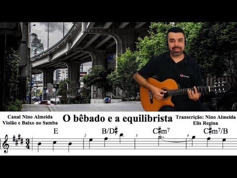 O bêbado e a equilibrista Elis Regina partitura cifra
