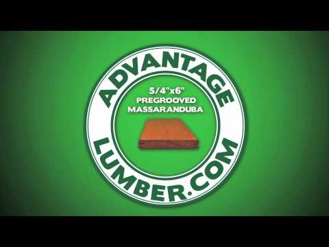 Pregrooved Advantage Massaranduba™ Decking - A True Brazilian Redwood